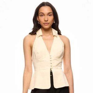 Reformation Ivory Rylan Vest Top